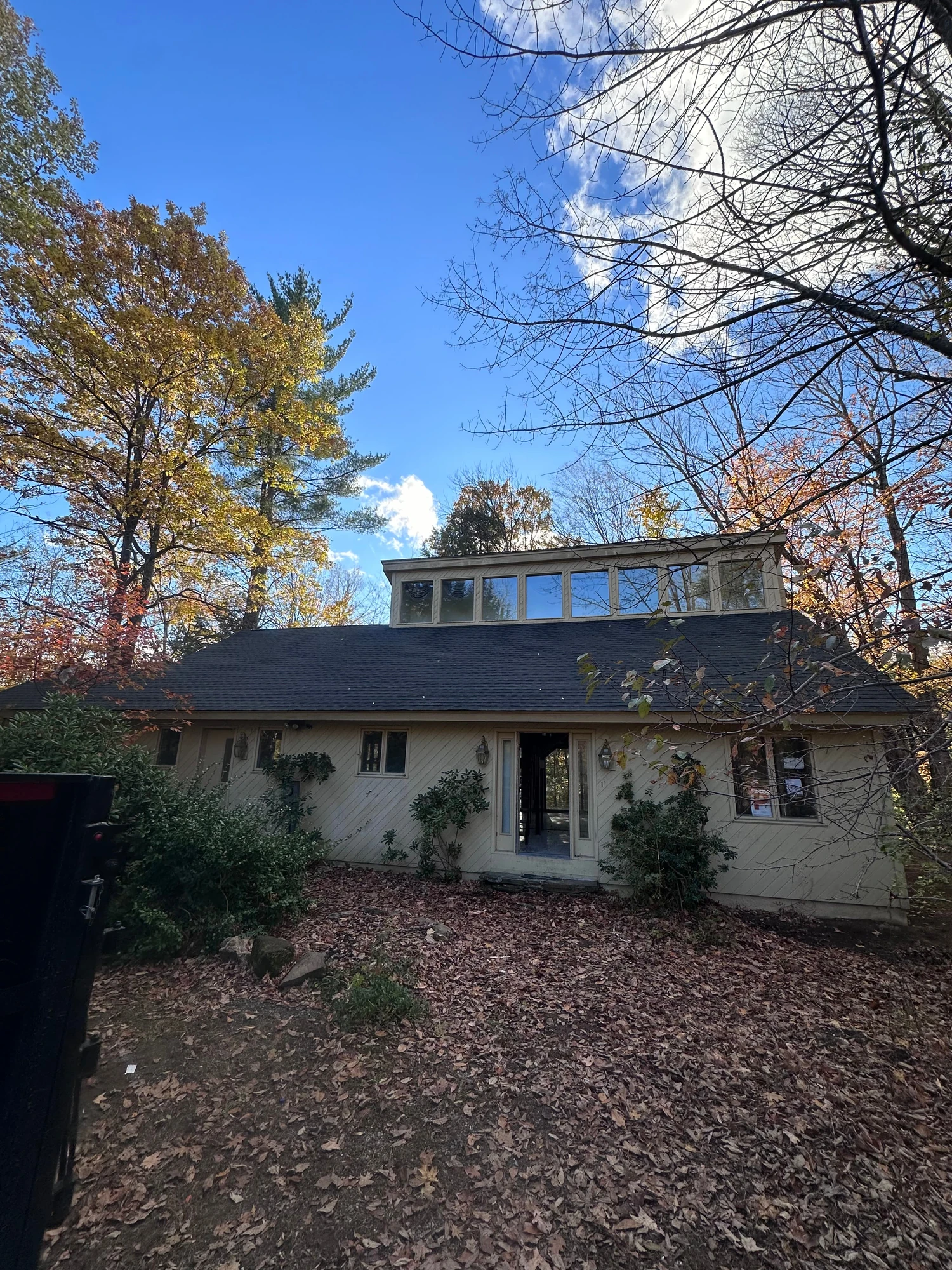 Roof on a single-story home