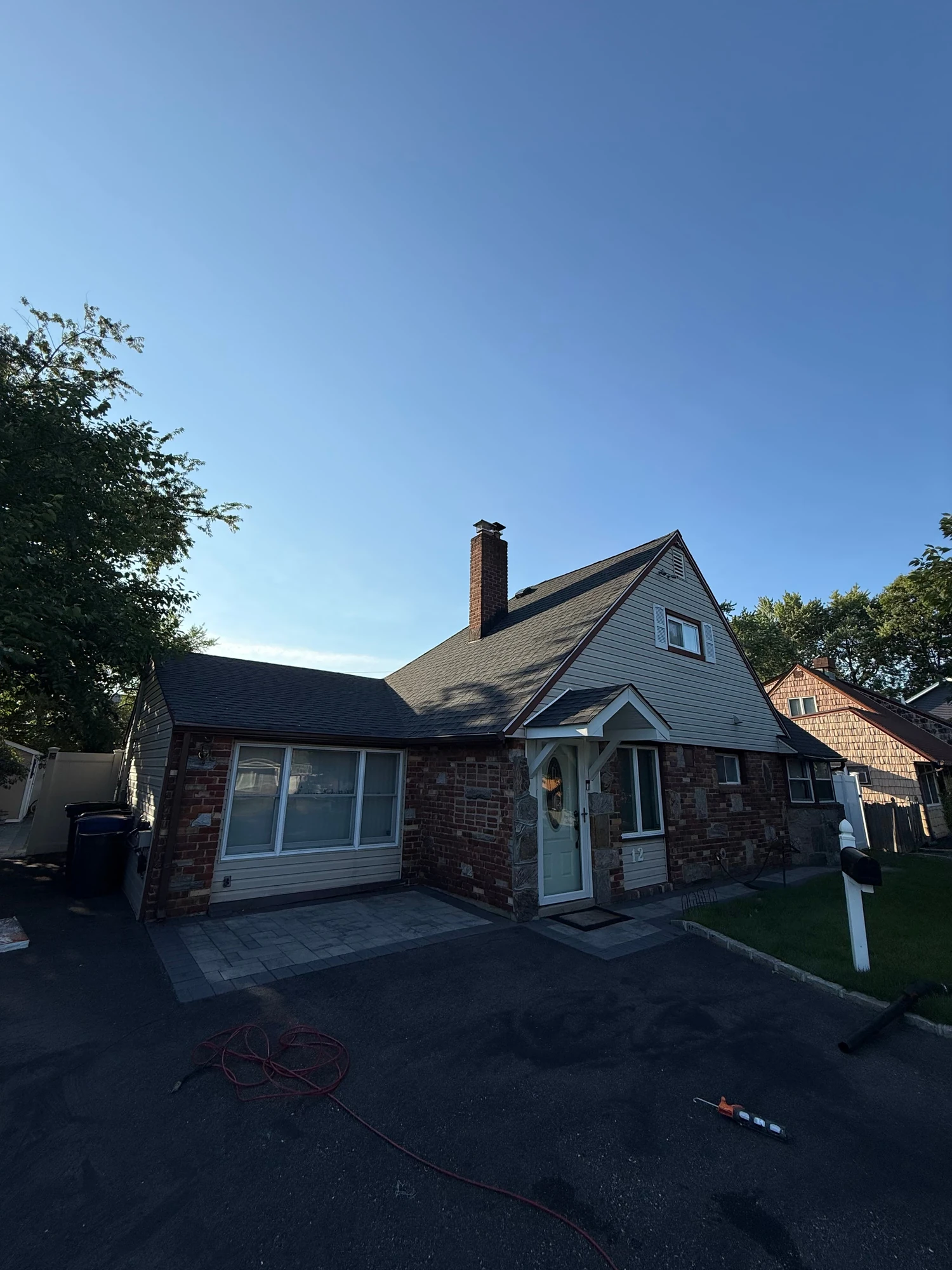 Roof on a home with dormers